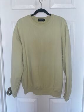 Talentless Crew Sweatshirt Green L/S Size large